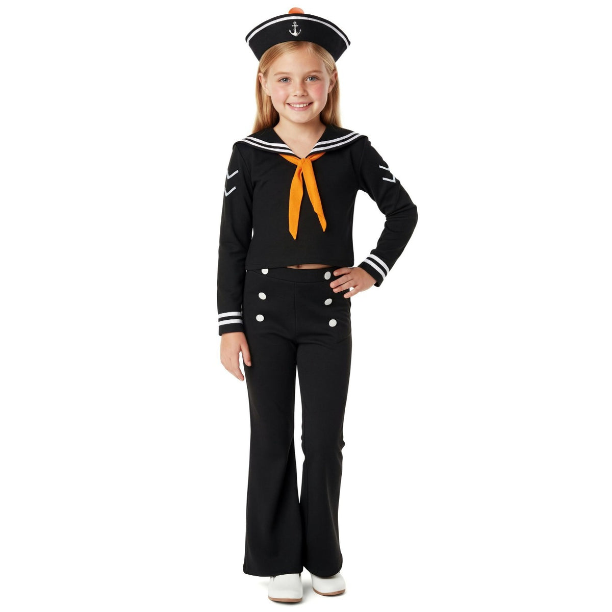 Kids Black Sailor Costume