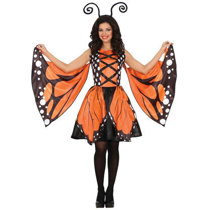 Womens Orange Butterfly Costume