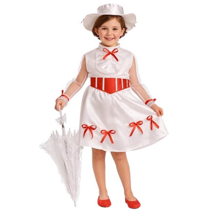 Girls Magical Poppins Nanny Costume