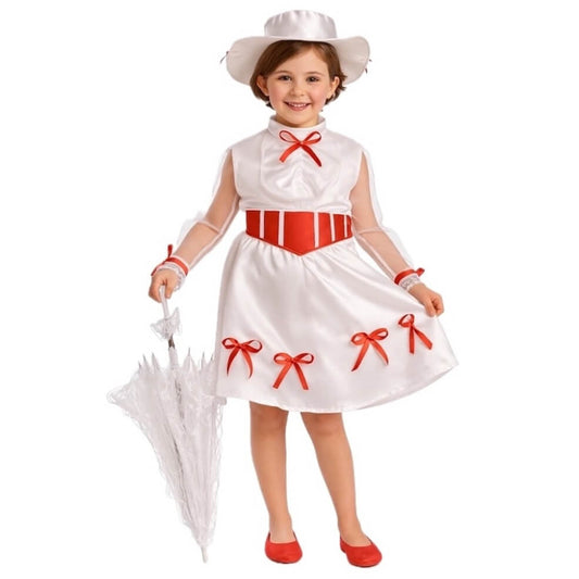 Girls Magical Poppins Nanny Costume