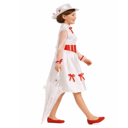 Girls Magical Poppins Nanny Costume