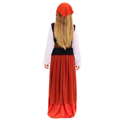 Girls Medieval Tavern Maid Costume