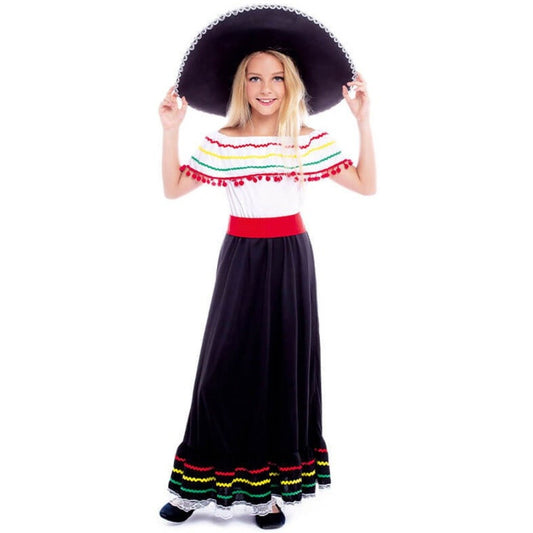 Girls Mexicana Valentina Costume