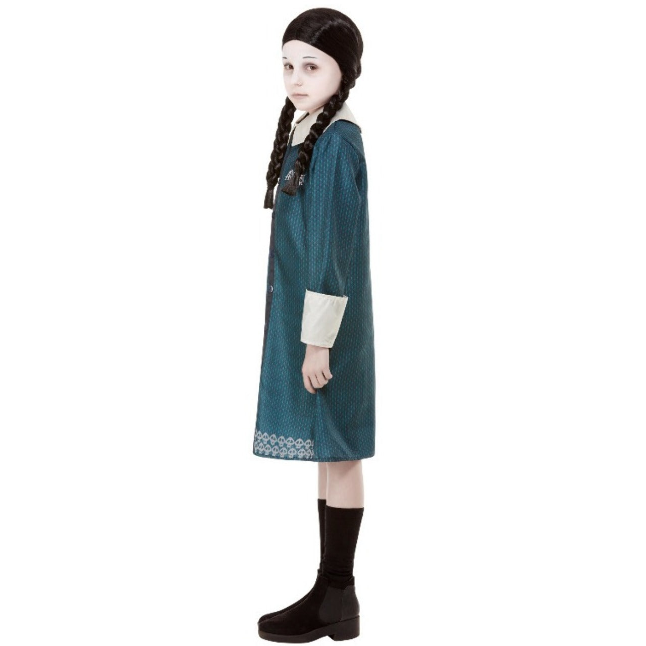 Girls Wednesday Addams™ Costume with Wig