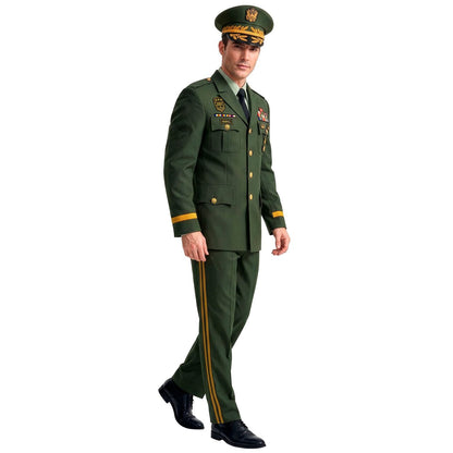 Mens Military General Dress Uniform Costume