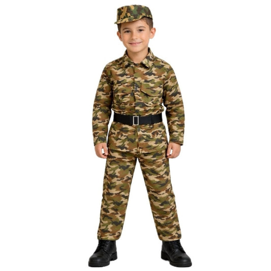 Kids Soldier Costume with Cap