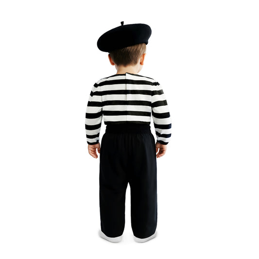 Baby Mime Costume with Bow