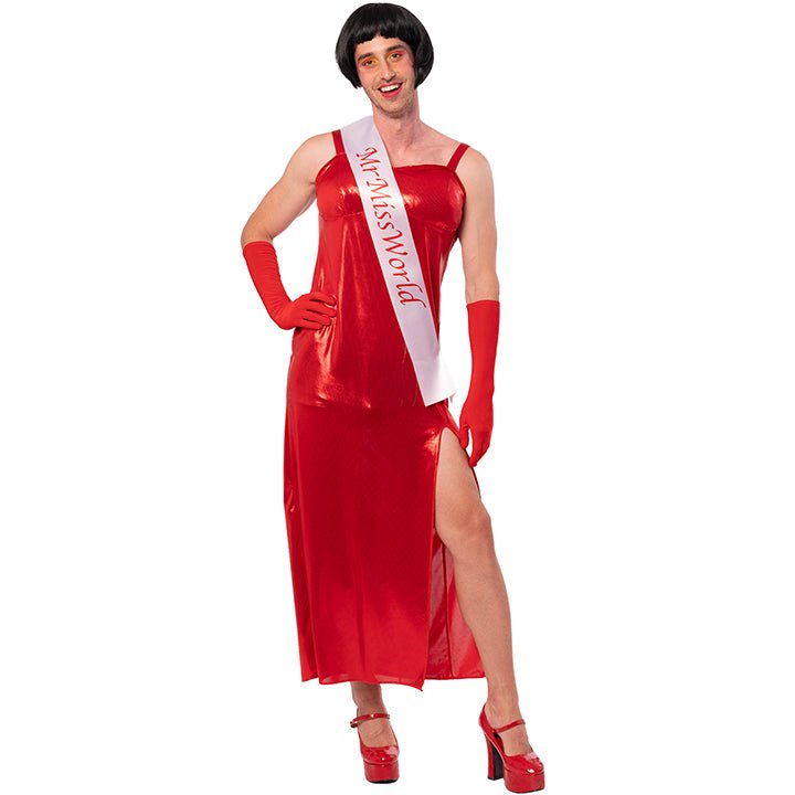 Mens Red Miss World Costume
