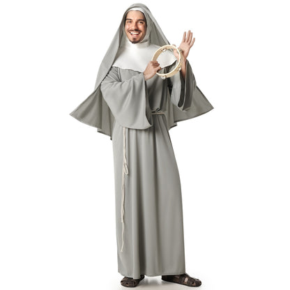 Mens Grey Nun Costume