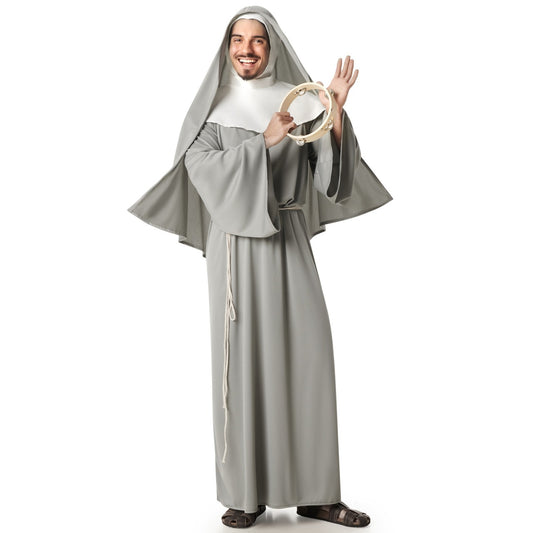 Mens Grey Nun Costume