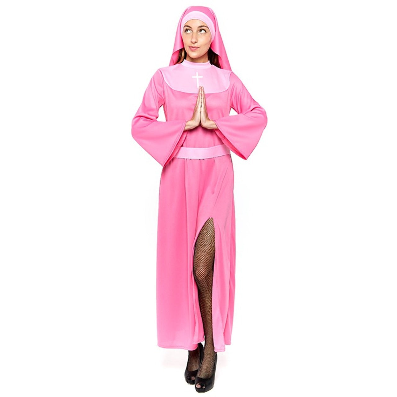 Womens Pink Nun Costume