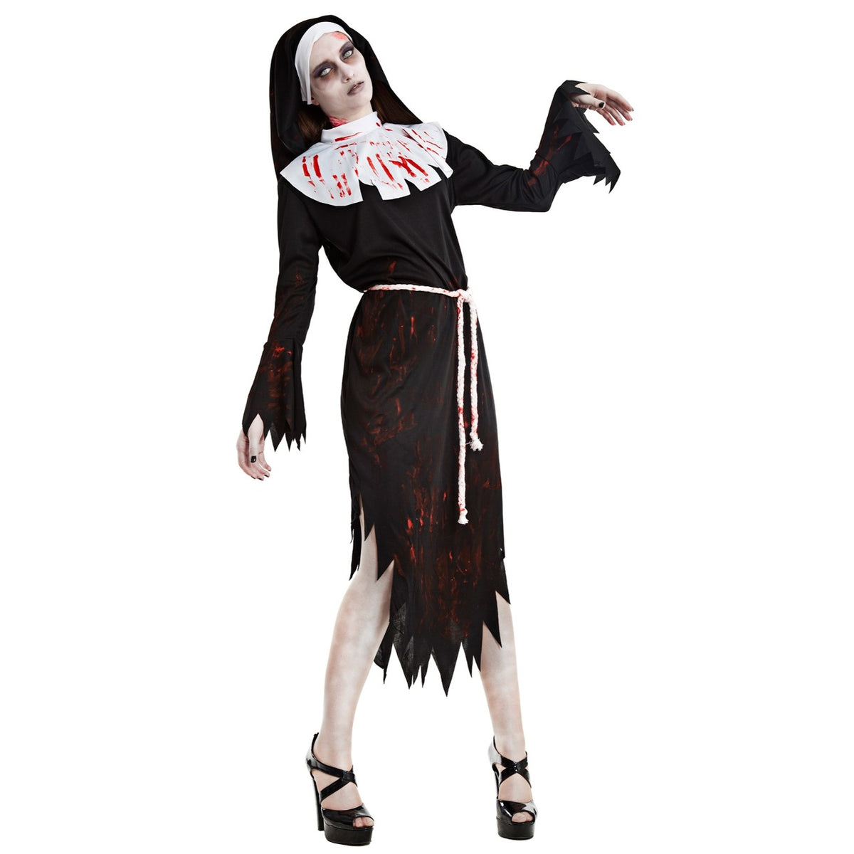 Womens Bloody Zombie Nun Costume