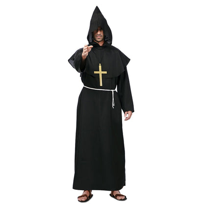 Adult Black Monk Costume