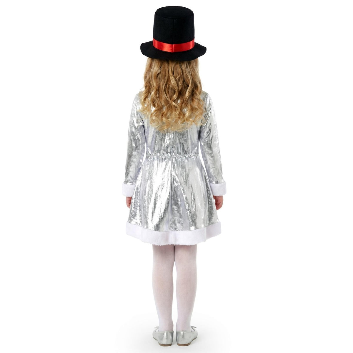Girls Silver Snow Doll Costume