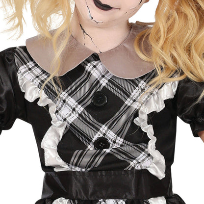Girls Creepy Porcelain Doll Costume