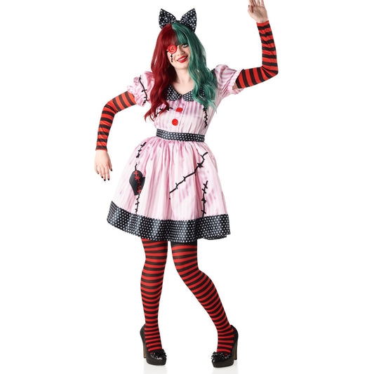 Womens Sinister Rag Doll Costume