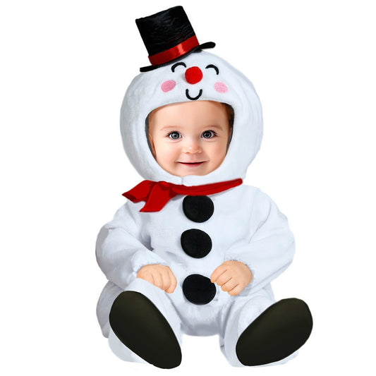 Baby White Snowman Costume