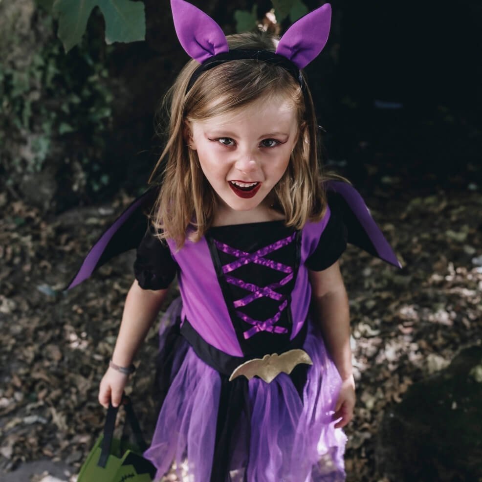 Girls Bat Wings Costume