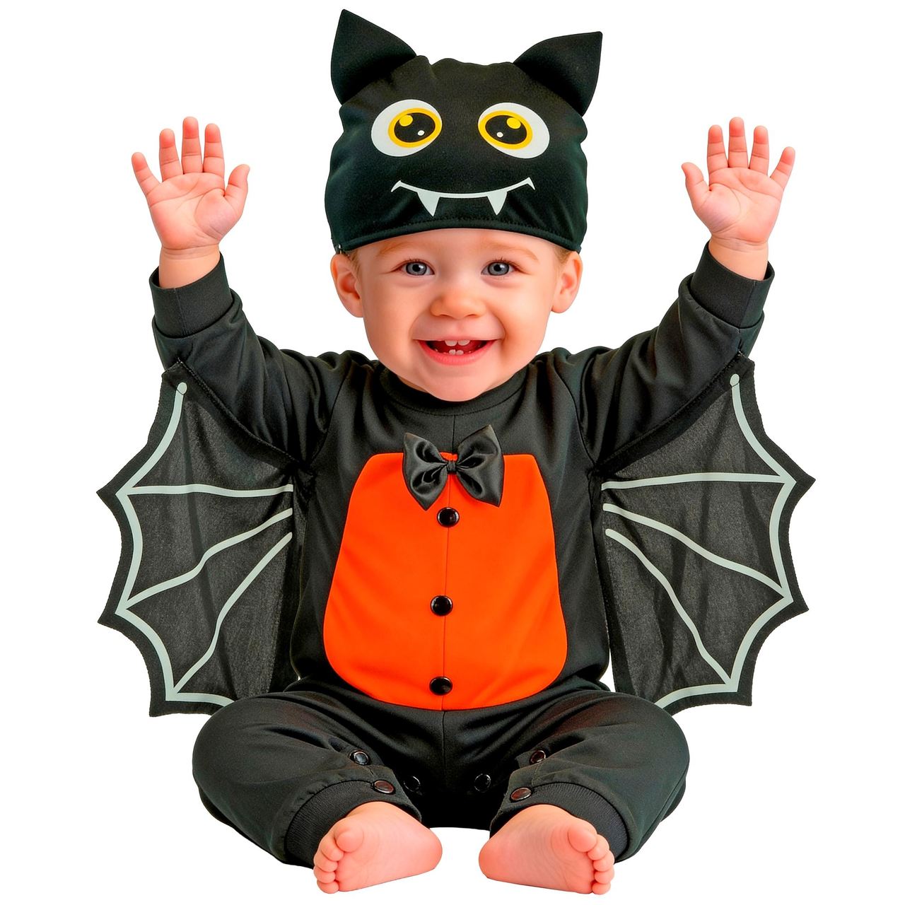 Baby Bat Costume with Bow Tie