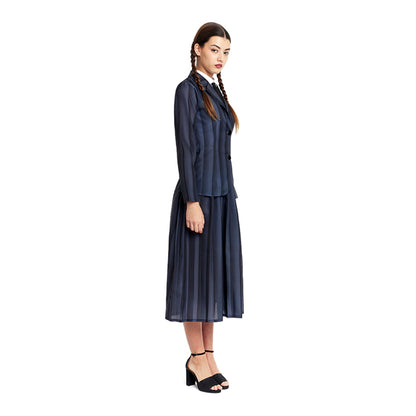 Womens Sinister Stripes Girl Costume