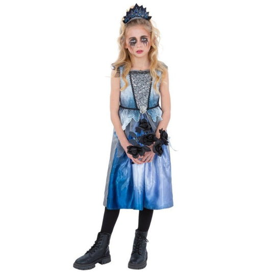 Girls Blue Corpse Bride Costume
