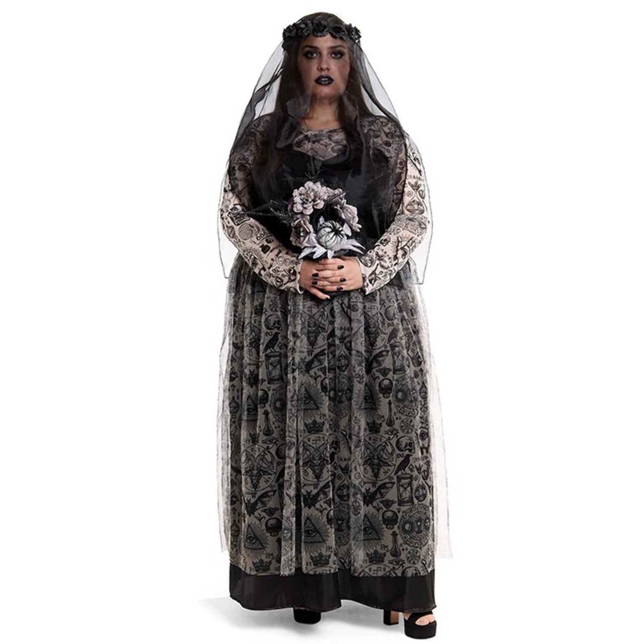 Womens Plus Size Corpse Bride Costume