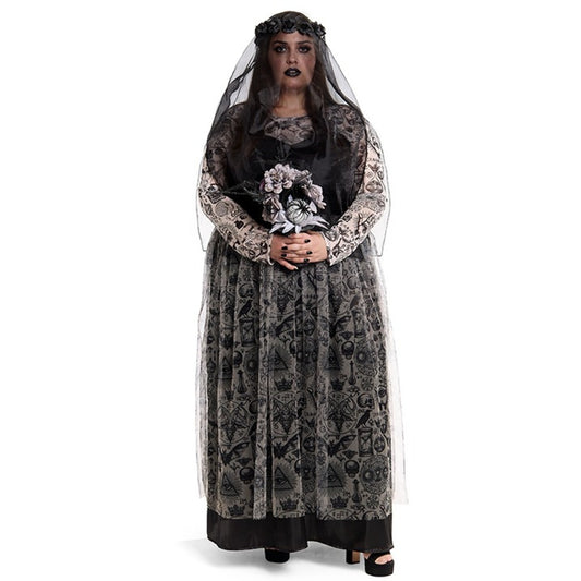 Womens Plus Size Corpse Bride Costume