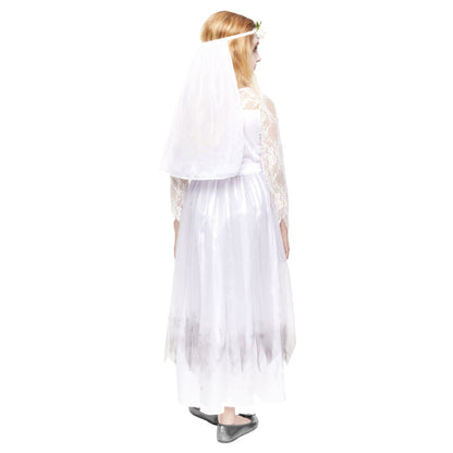 Girls Bloody Zombie Bride Costume