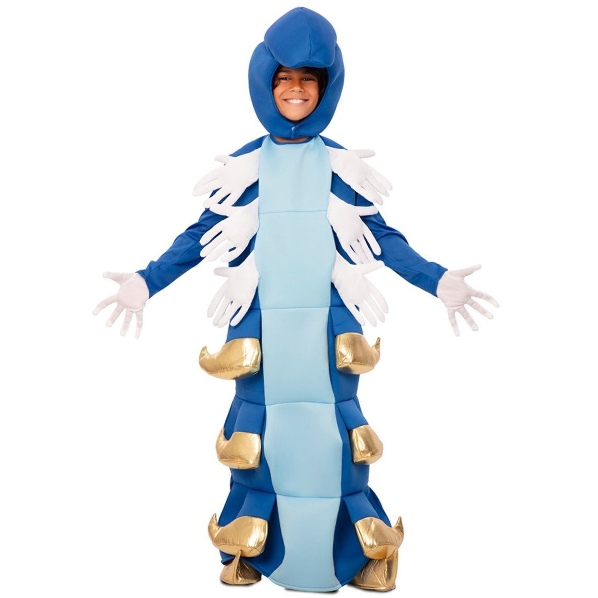 Kids Blue Caterpillar Costume