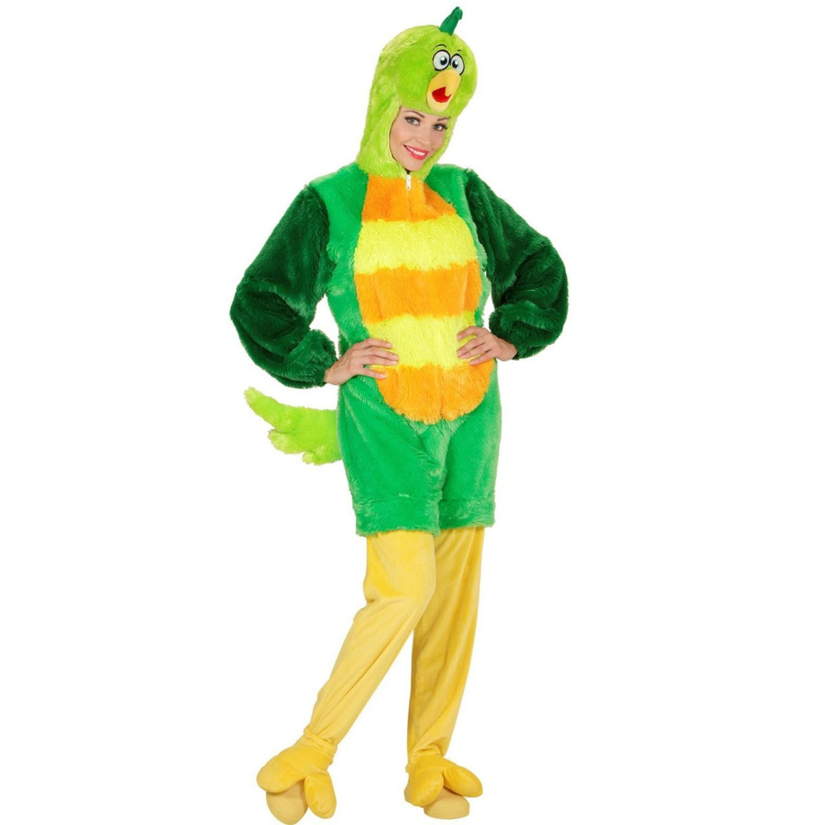 Adult Green Plush Bird Costume