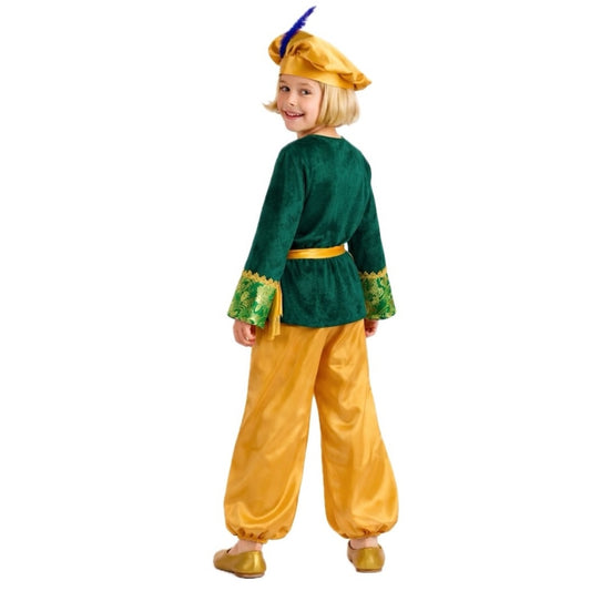 Kids Green Gaspar Page Costume