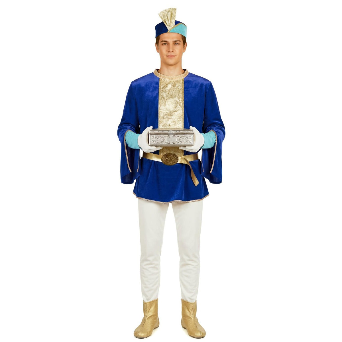 Adult Deluxe Blue Royal Page Costume
