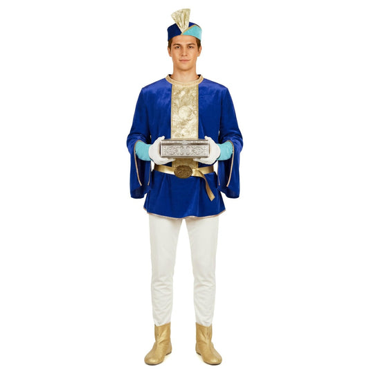 Adult Deluxe Blue Royal Page Costume