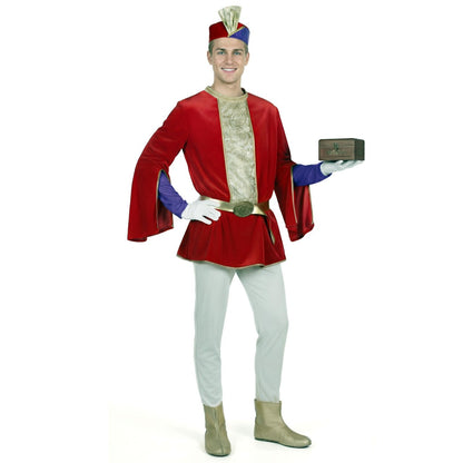 Deluxe Red Royal Page Adult Costume