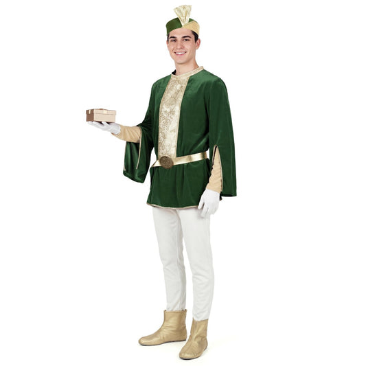 Deluxe Green Royal Page Adult Costume