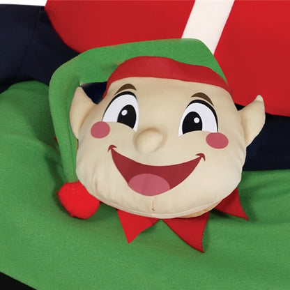 Adult Santa Claus on Elf Costume