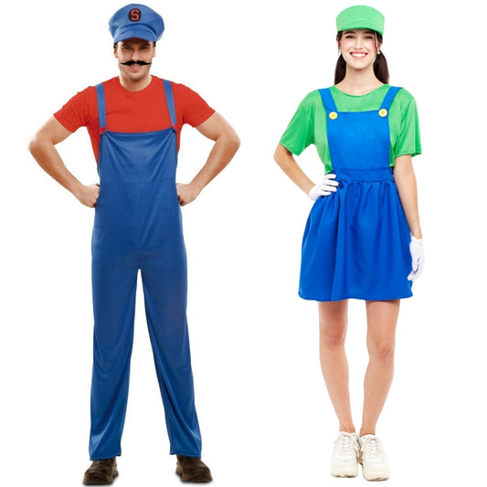 Luigi and Mario Video Game Couples Costumes