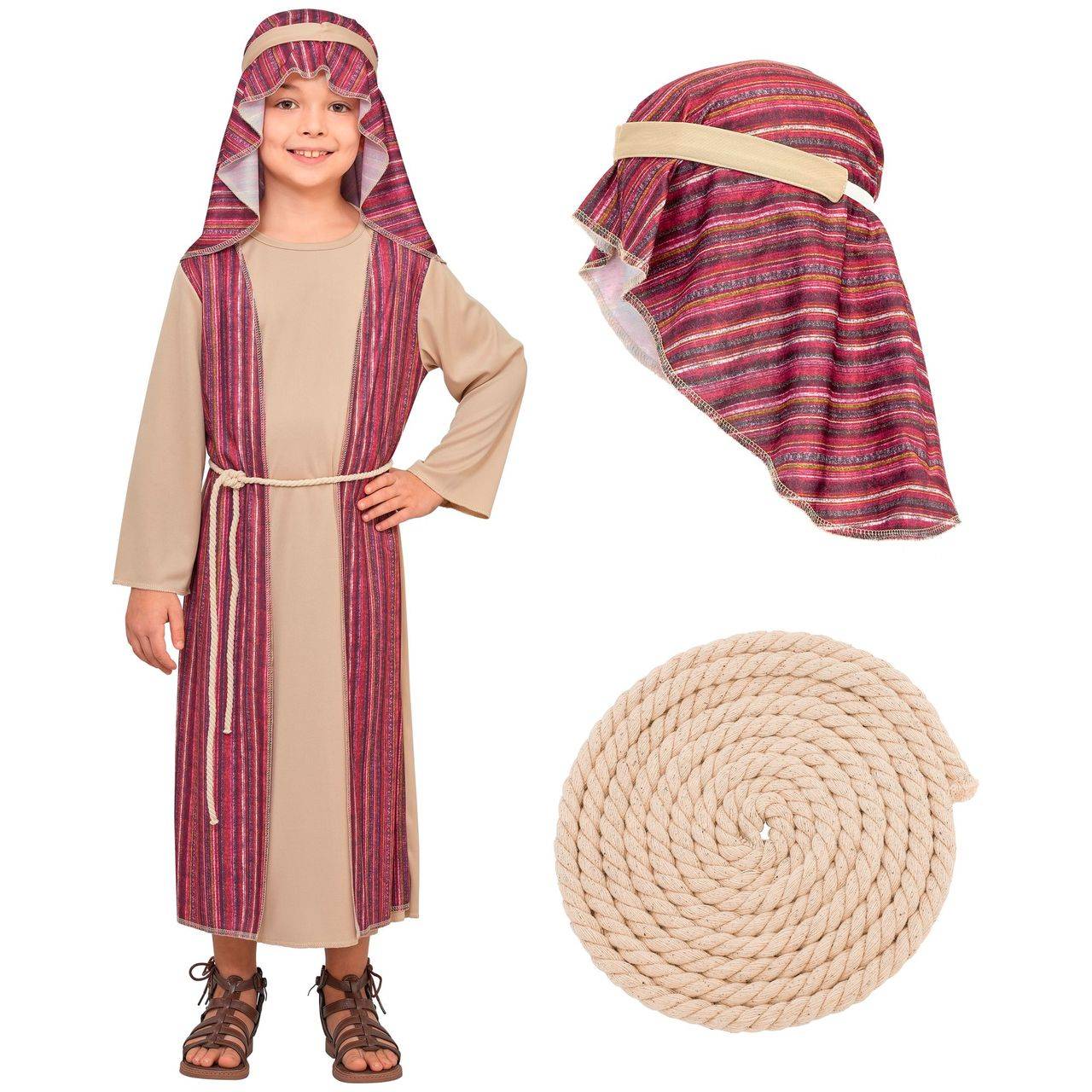 Kids Purple Hebrew Shepherd Costume