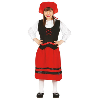 Girls Classic Galician Shepherdess Costume