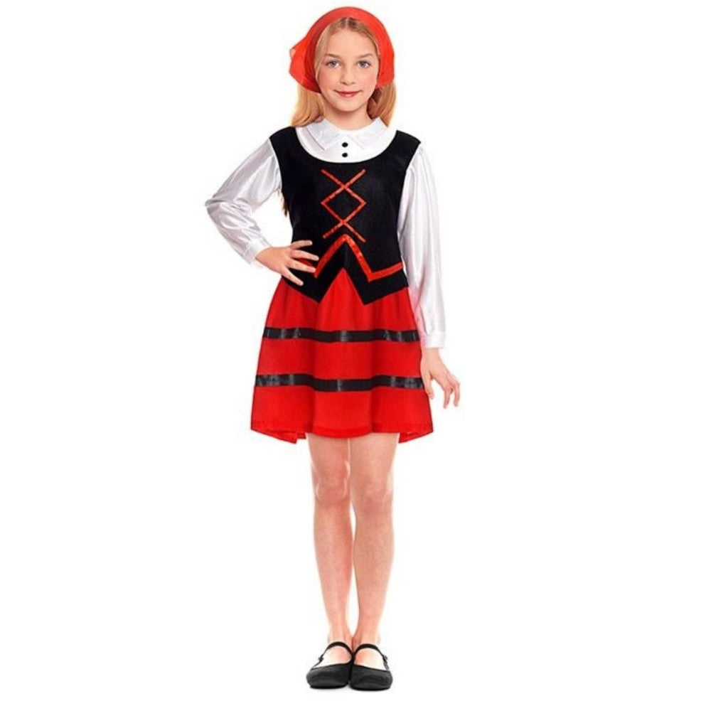 Girls Short Galician Shepherdess Costume