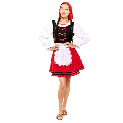 Womens Red Galician Shepherdess Costume