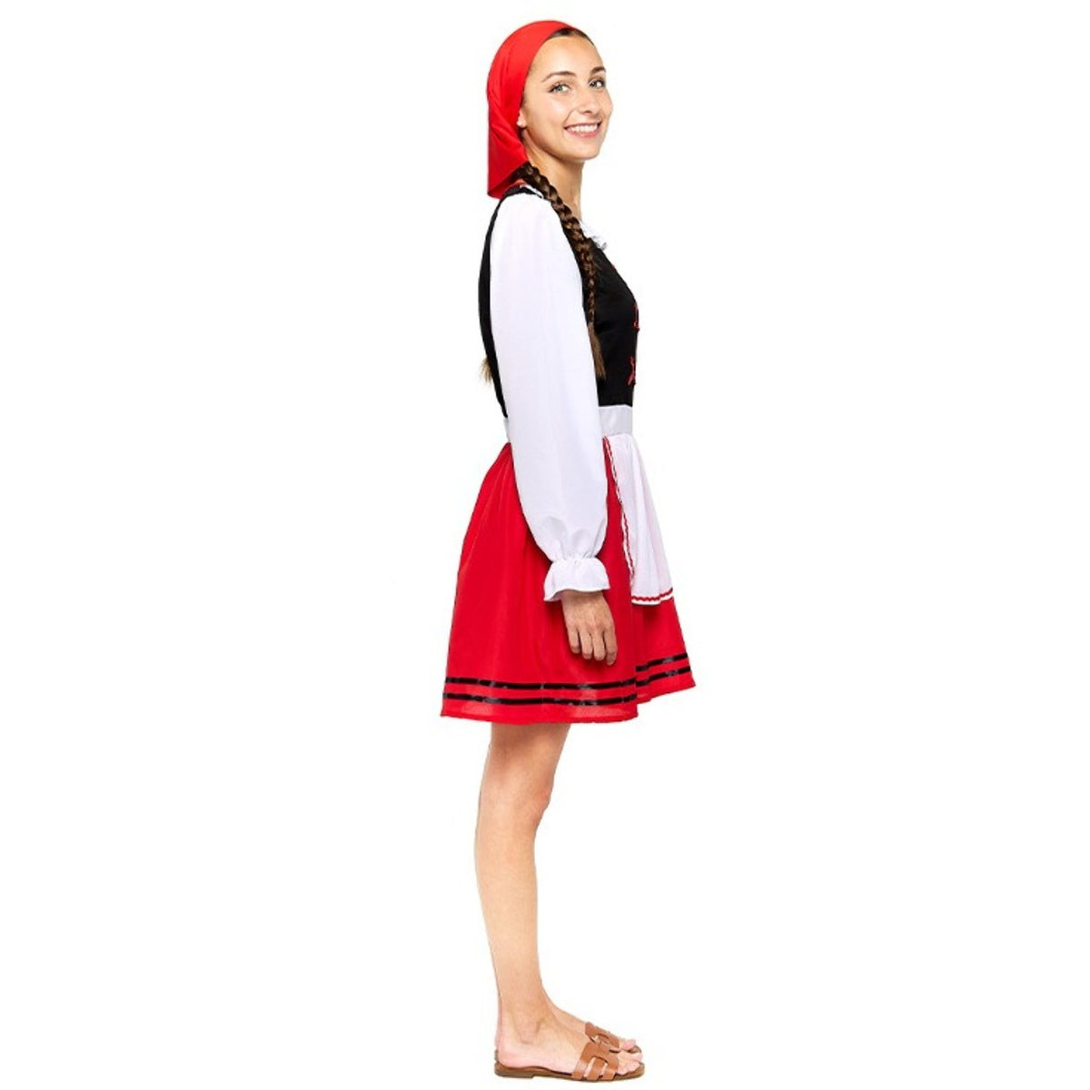 Womens Red Galician Shepherdess Costume