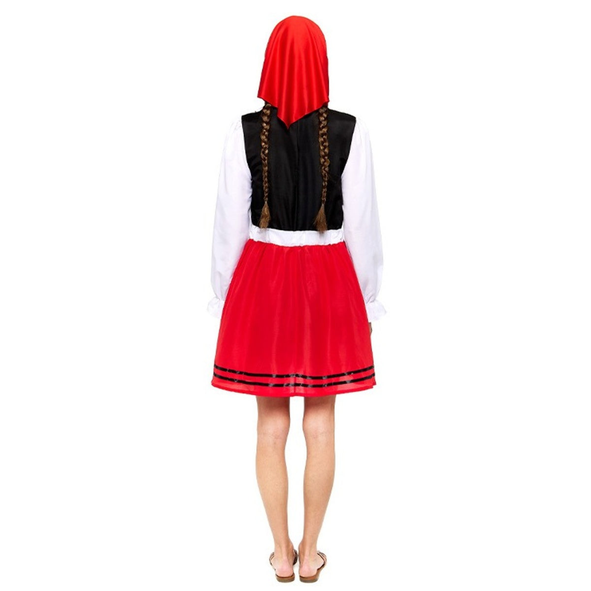 Womens Red Galician Shepherdess Costume
