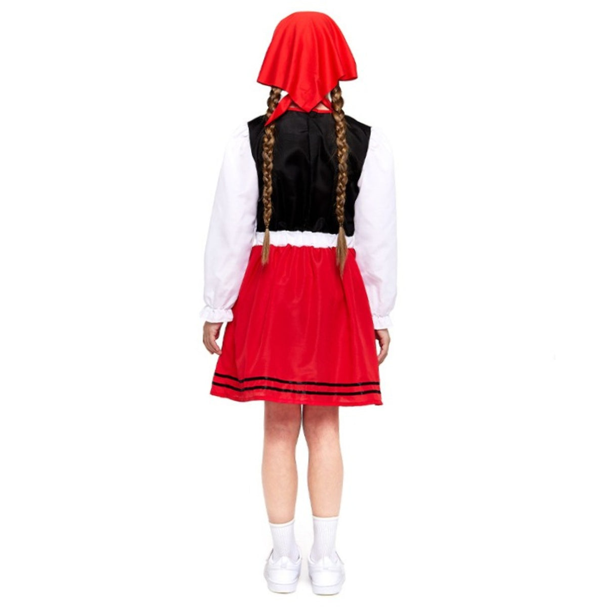 Girls Red Galician Shepherdess Costume