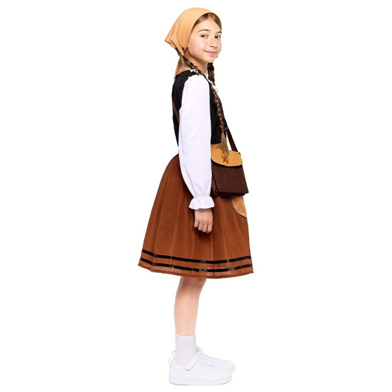 Girls Brown Shepherdess Costume