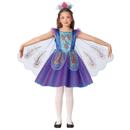 Girls Peacock Wings Costume