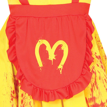 Teen Burger Clown Girl Costume