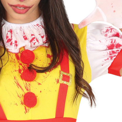 Teen Burger Clown Girl Costume