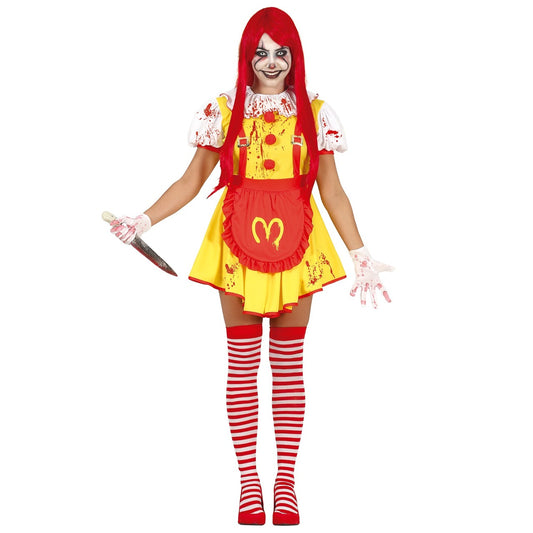 Womens Burger Clown Costume