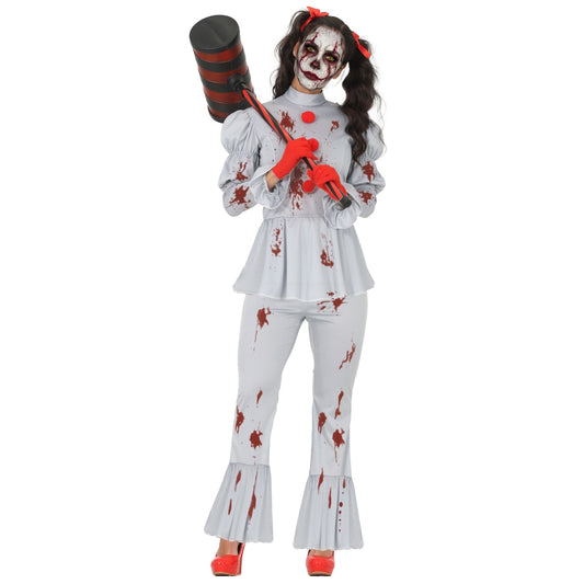 Womens Bloody It Clown Costume